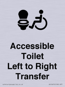 Accessible Toilet with Left to Right Transfer